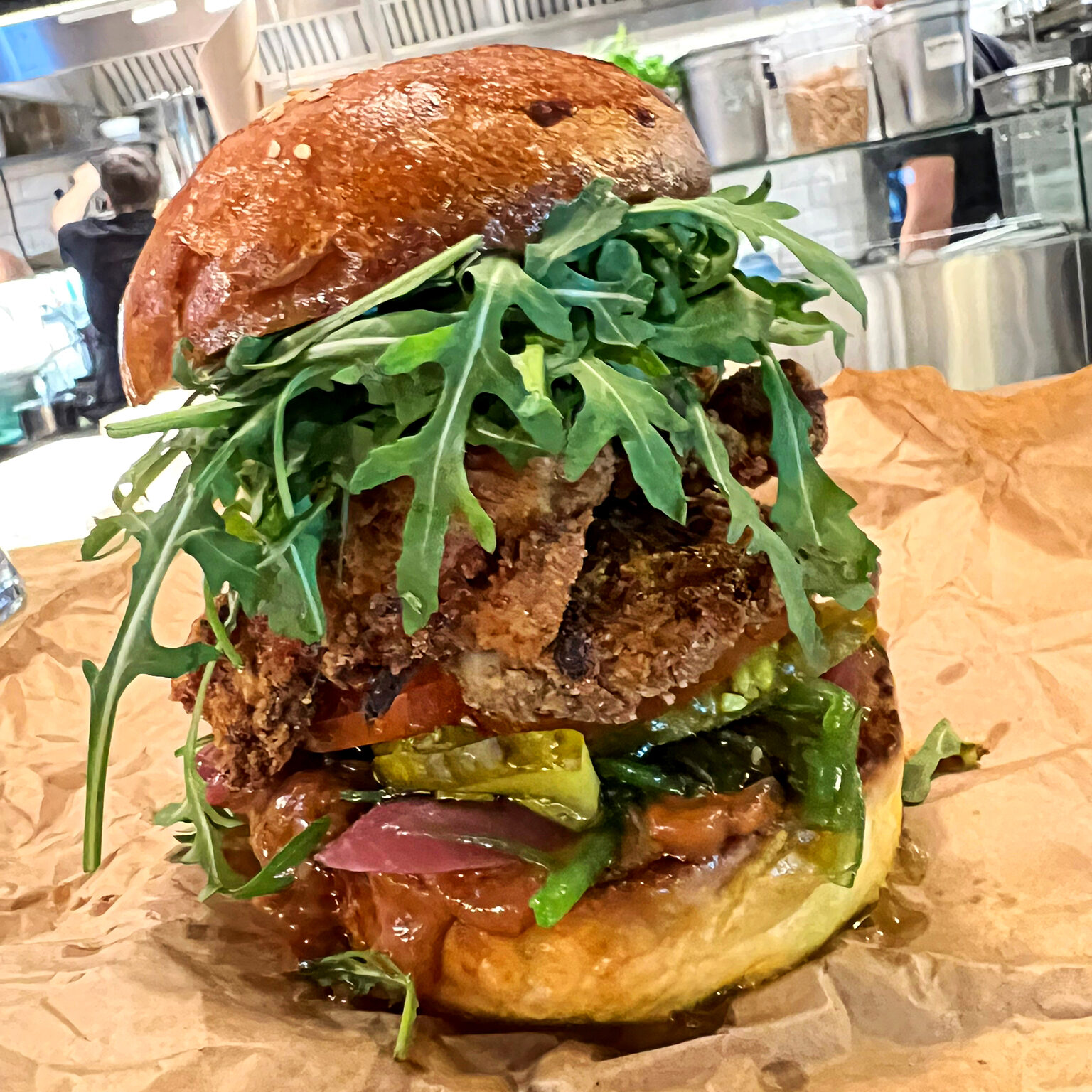 Boczniak burger / Oyster mushroom Burger – 420 g / porcja